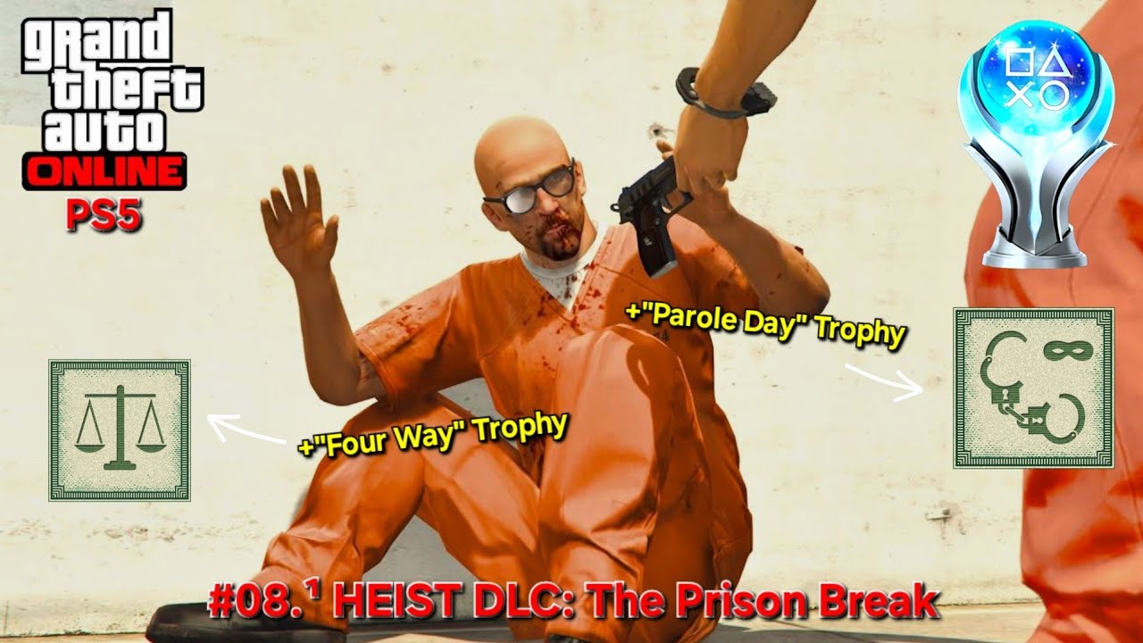 Grand Theft Auto V (PS5/100%/Platinum Trophy) #08.¹ HEIST DLC|The Prison Break