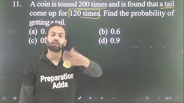 Q-11 Probability for 10+2 AMU and Jamia l a coin is tossed 200 times and is found that a tail come u