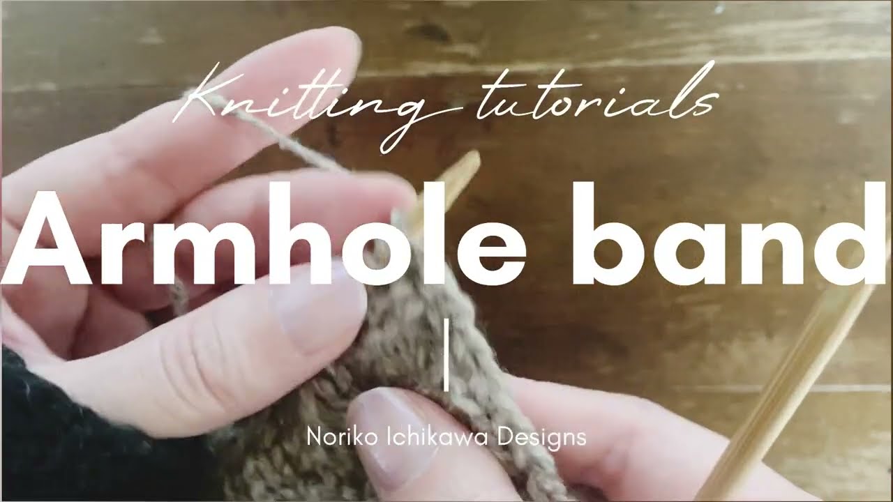 How to work 2 sts at each end of the armhole pattern