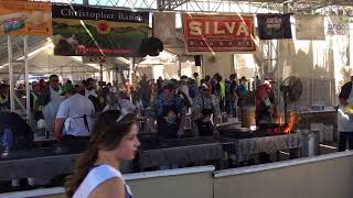 The Festival Cooks cooking with a Crap-Ton of Garlic!