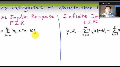 Lecture on IIR FIR filter 2