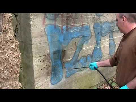 Taginator graffiti removal off of concrete in Wilmington, DE. USA ...