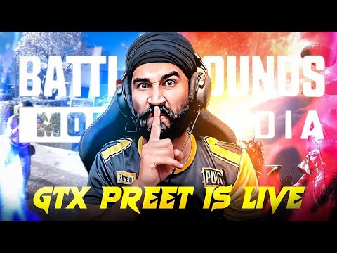 BGMI LIVE : CONQUEROR ToP 10 | GTXPREET PUBG LIVE