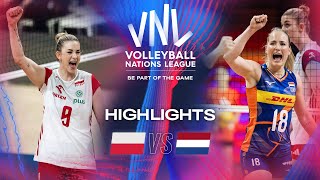 POL vs.  NED  Highlights | Week 1 | Women's VNL 2024