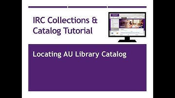 Locating AU Library Catalog