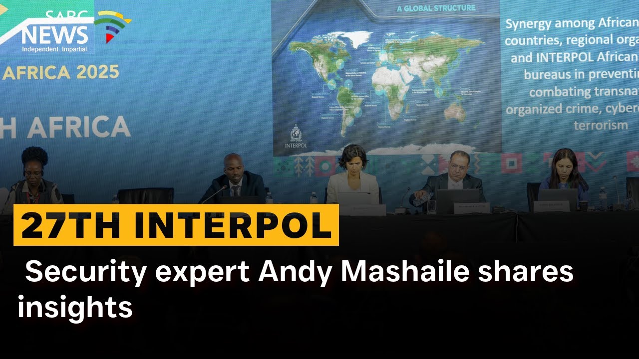 Interpol Africa Conference | Security expert Andy Mashaile shares insights