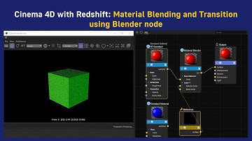 Cinema 4D with Redshift: Material Blending and Transition using Blender node
