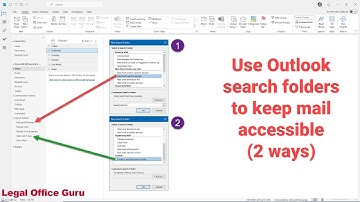 Creating Outlook search folders