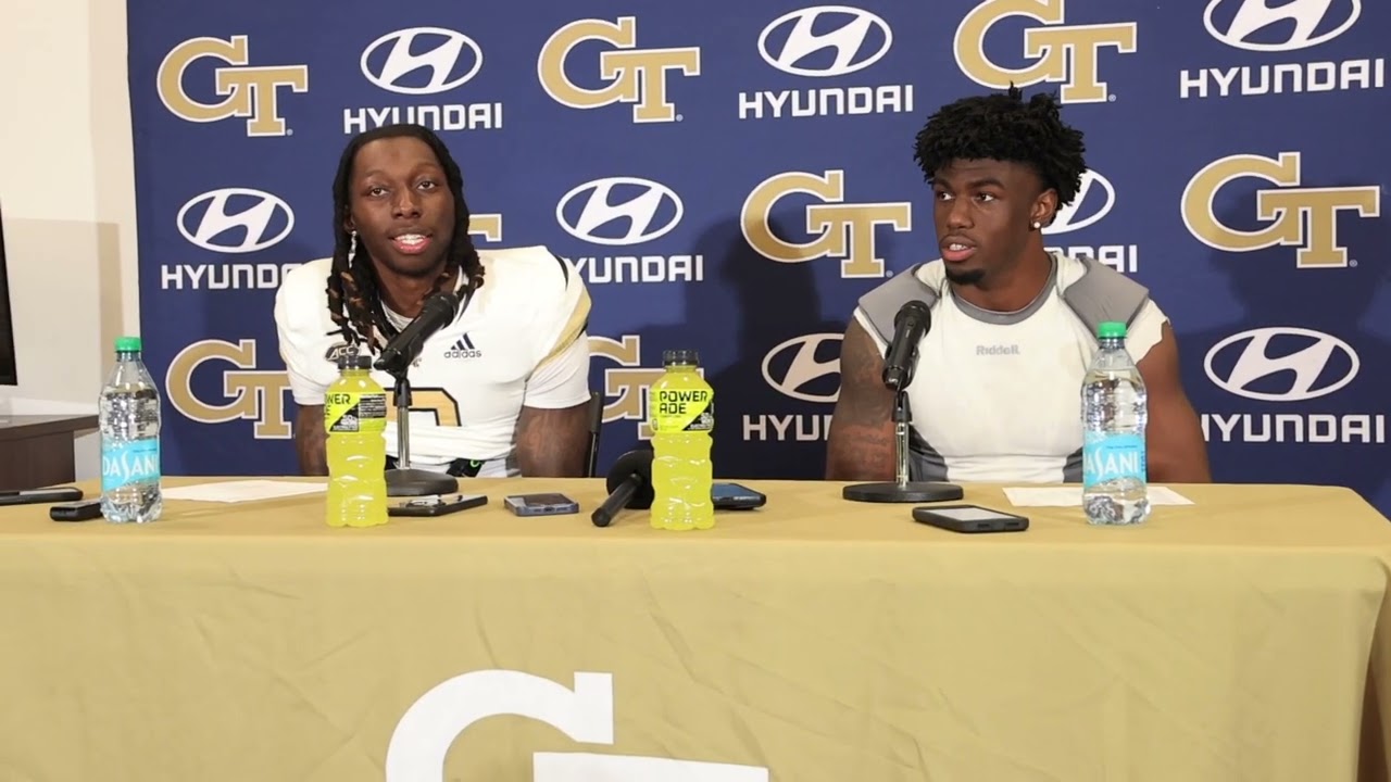 Omar Daniels and Zion Taylor Post Spring Game Press Conference