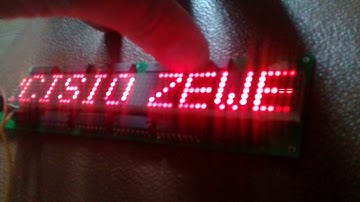 Led dot matrix 5x7 12 digit display I