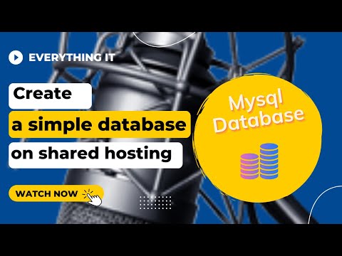 How to create Mysql database on a shared hosting