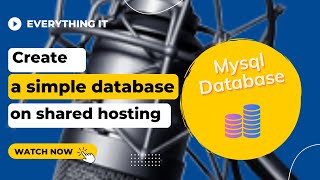 How to create Mysql database on a shared hosting