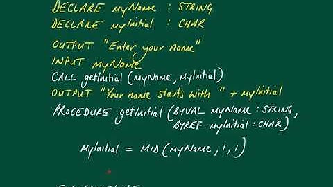 CIE 9608 2.3.6 Functions vs Procedures
