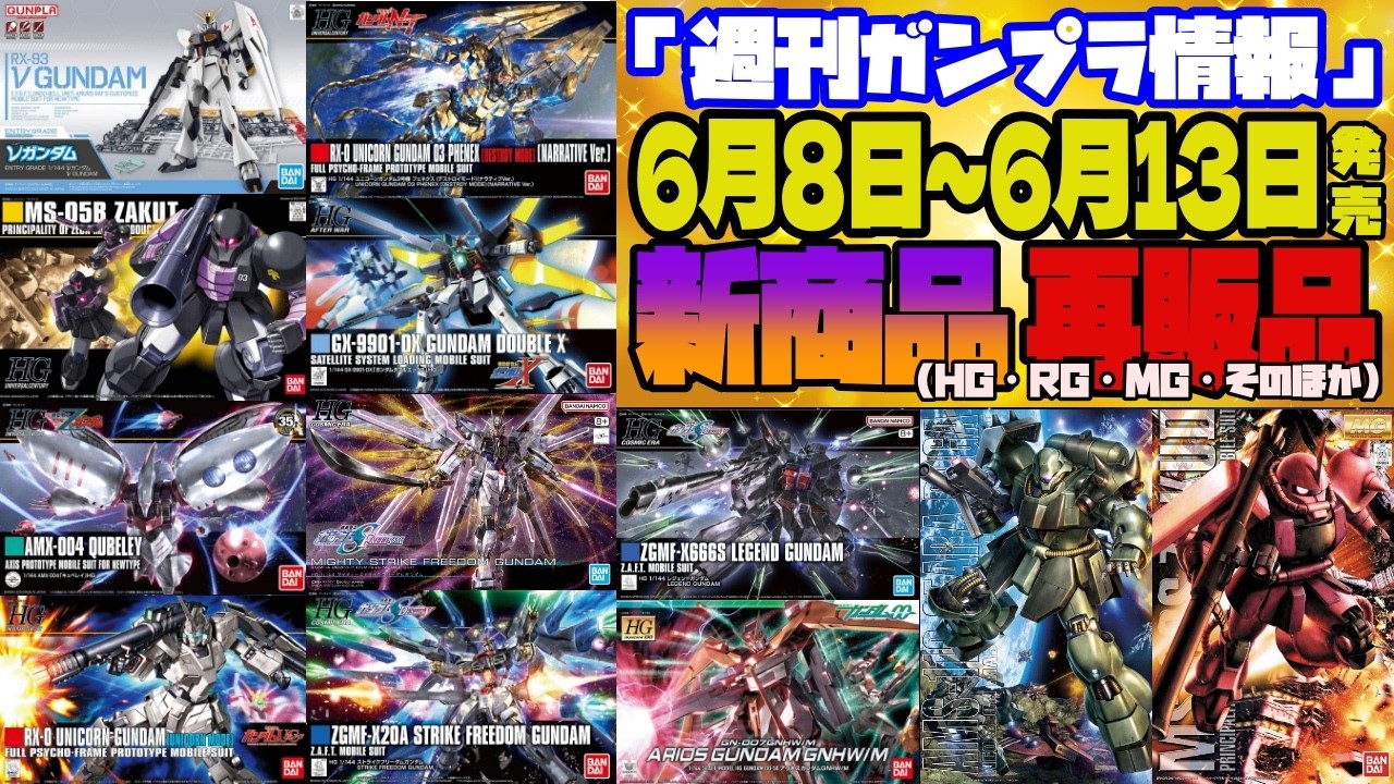 Weekly Gunpla Information: Sales Information for June 8th - June