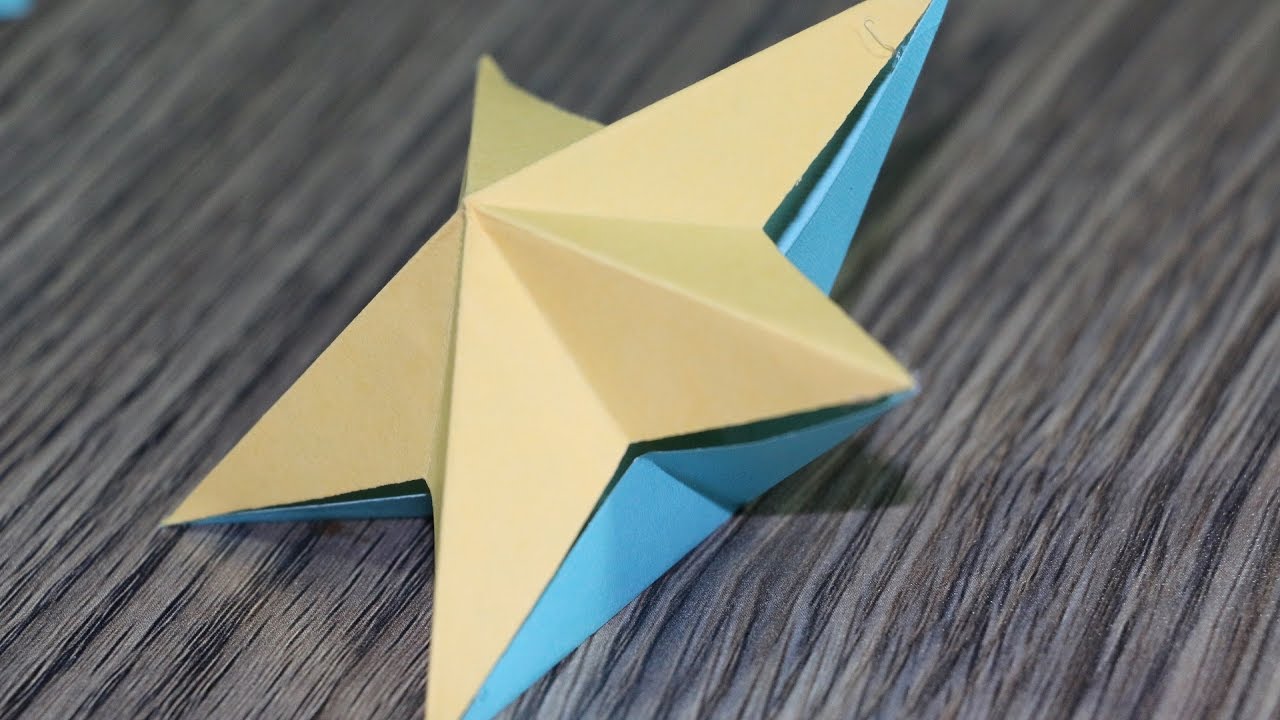 How to Make 3D Origami Paper Stars. - YouTube