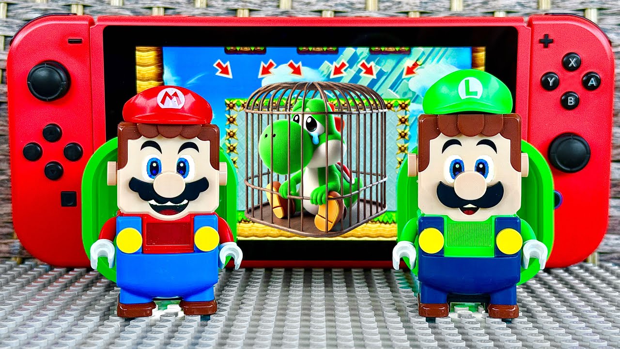 Lego Mario and Luigi try to save Yoshi! 