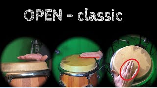 Conga techniques 1 - bass - open - slap
