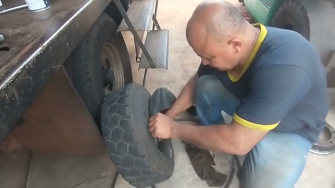 CONSERTANDO PNEU DE EMPILHADEIRA +DICAS | AGRADECIMENTO PELOS 5K DE INSCRITOS! BORRACHARIA RODÃO JAÚ