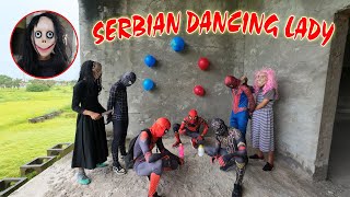 Serbian Dancing Lady Vs Team Spider Man | The Deadly Game: Part 5 ( Scary POV ) screenshot 5
