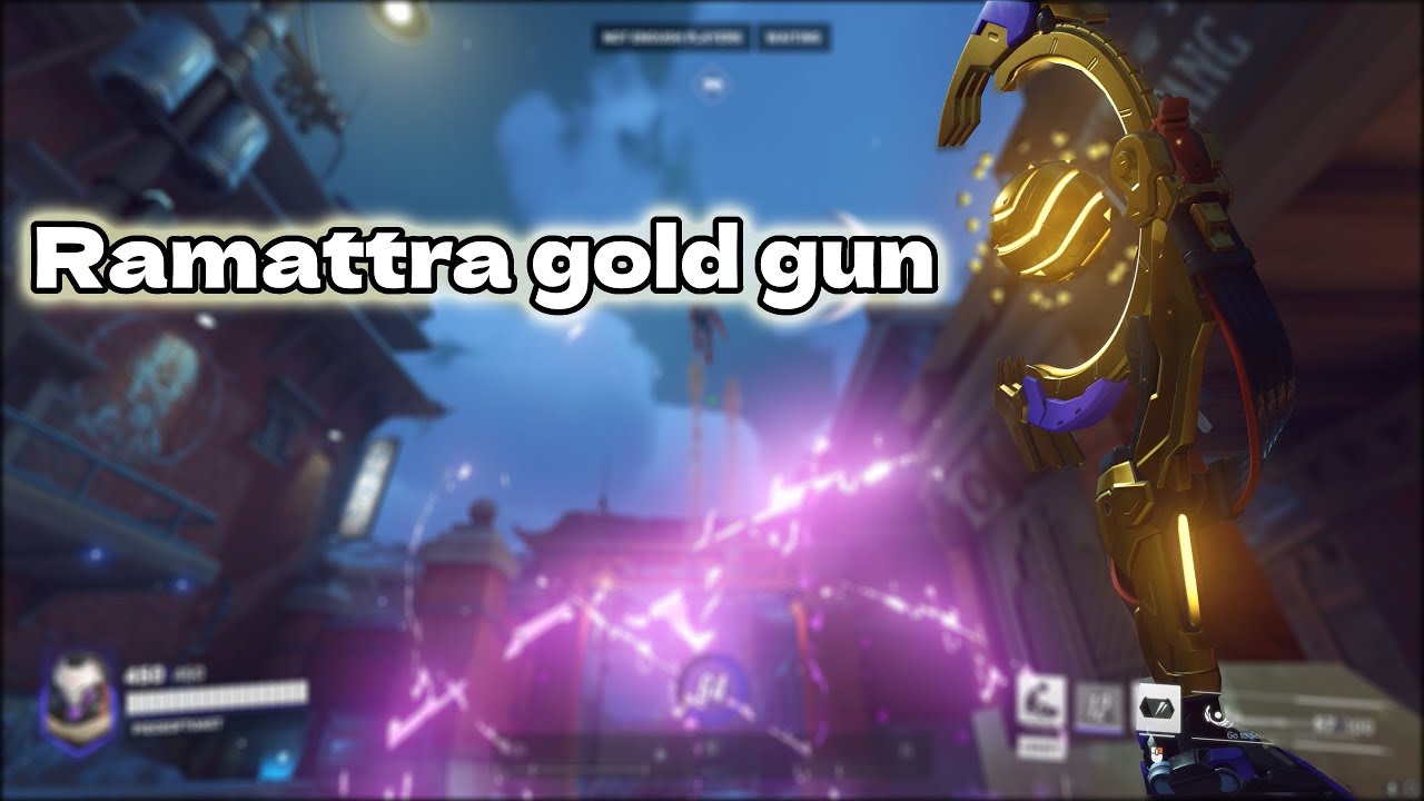 Ramattra's gold gun in Overwatch 2