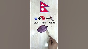 What color do mixed flags make?? #paintmixing #colormixing #satisfyingart  #asmart