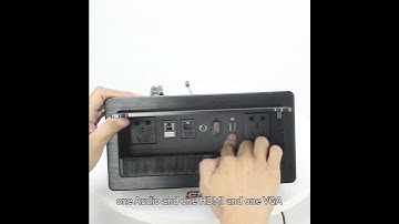 GAOST Furniture Flip up desk socket with LAN, Audio in, HDMI, VGA