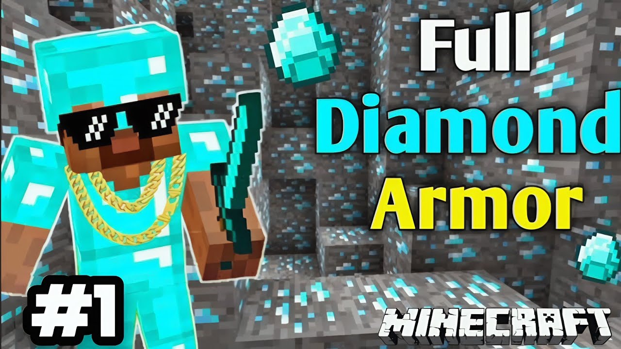 I MADE DIAMOND ARMOUR IN FIRST EPISODE OF MINECRAFT HARECORE | MY FIRST ...