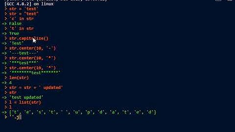 Python - Como manipular e criar Strings