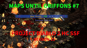 MAPS UNTIL GRIFFONS #7 - I Ran 50 Maps For Every Item Except Griffons | Project Diablo 2 HC SSF S11