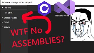 Assembly tab missing in visual studio Quick Solution!