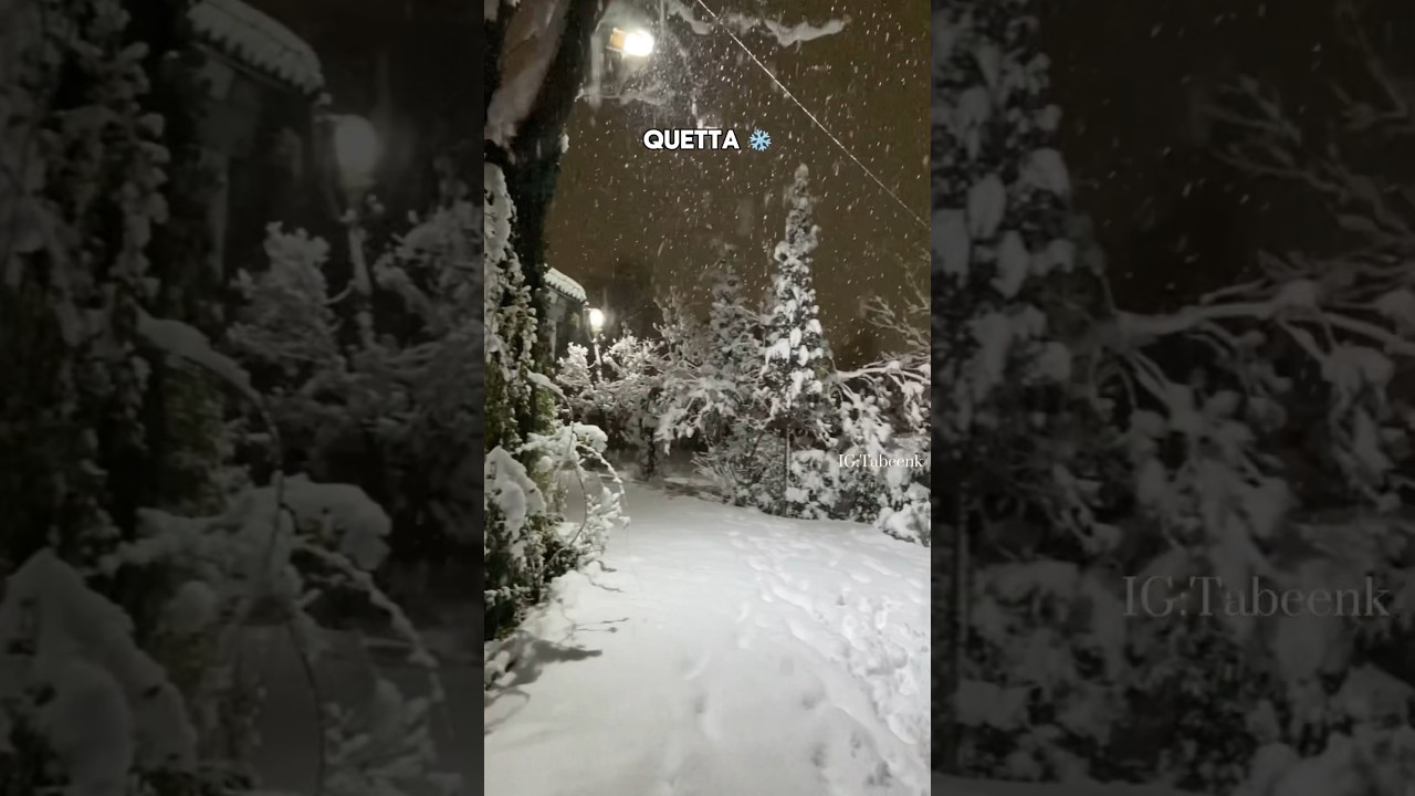 Heavy snowfall In Quetta ❄️ | 