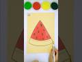 🍉Watermelon🍉Sand Painting Art #art #sandart #shorts #coloring #kidsart #sandpainting #watermelon