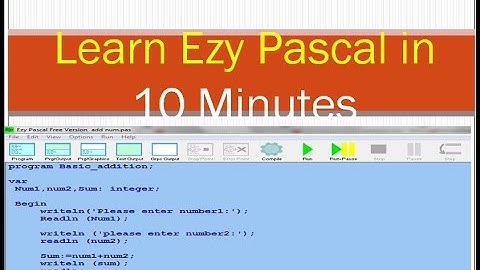 #InformationTechnologyCXC# How to do Ezy Pascal Programming -Learning with  the Passleys