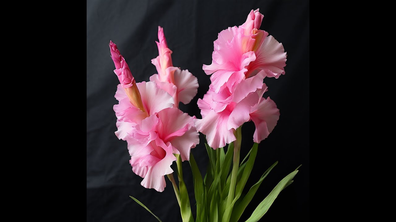 How to make gladiolus flower ll DIY Tissue Paper flower. #papercraft #flowers #diy #craft