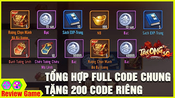 Tân OMG3Q - Tổng Hợp Full GIFCODE CHUNG & Tặng 200 GIFCODE Riêng Cho Fan Quà Siêu Siêu Đỉnh