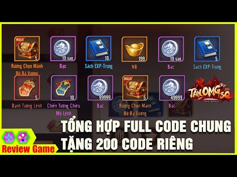 Tân OMG3Q - Tổng Hợp Full GIFCODE CHUNG & Tặng 200 GIFCODE Riêng Cho Fan Quà Siêu Siêu Đỉnh