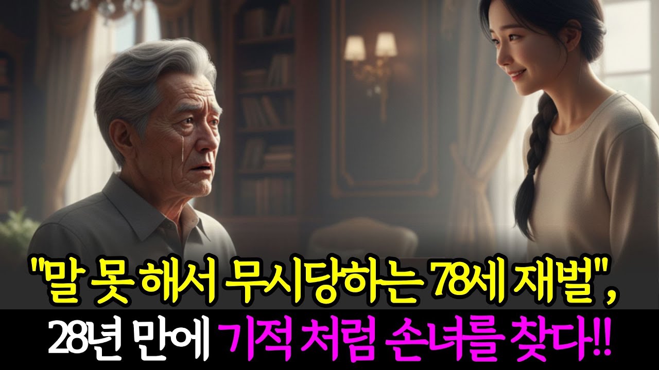 말 못 해서 무시당하는 78세 재벌, 28년 만에 기적처럼 손녀를 찾다.