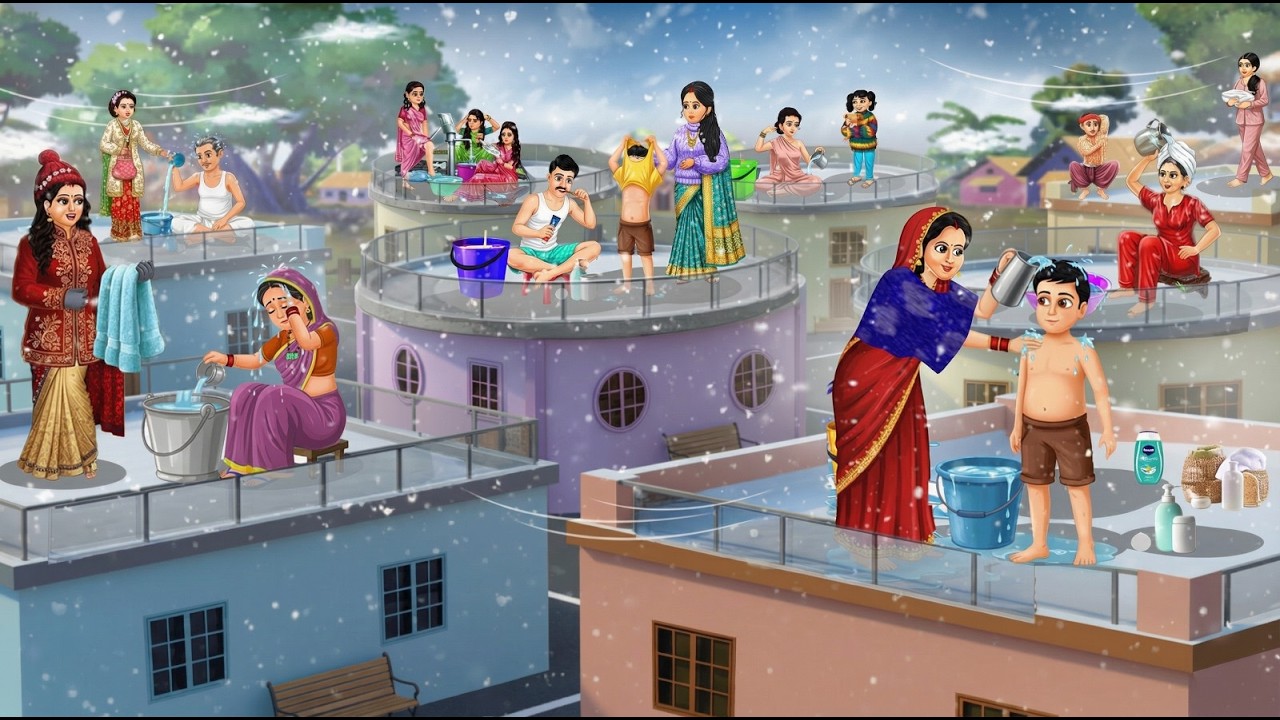 శీతాకాలంలో మీ టెర్రస్ పై స్నానం చేయగల గ్రామం | Telugu Stories | Telugu Kathalu | Telugu Stories