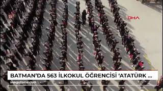 Batman’da 563 ilkokul öğrencisi, ‘Atatürk Çocukları’ şarkısını seslendirdi