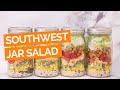 Southwest Jar Salad with Roasted Chickpeas, Quinoa