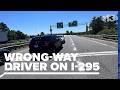Wrong-way driving incident caught on camera from I-295 in Portland