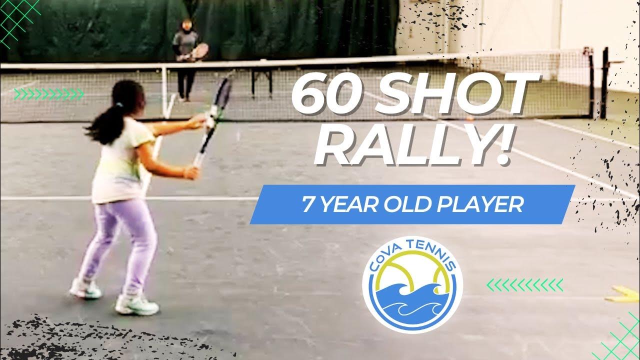 Indoor Tennis Training for 10 & Under USTA JTT 7 Year Old Girl YouTube