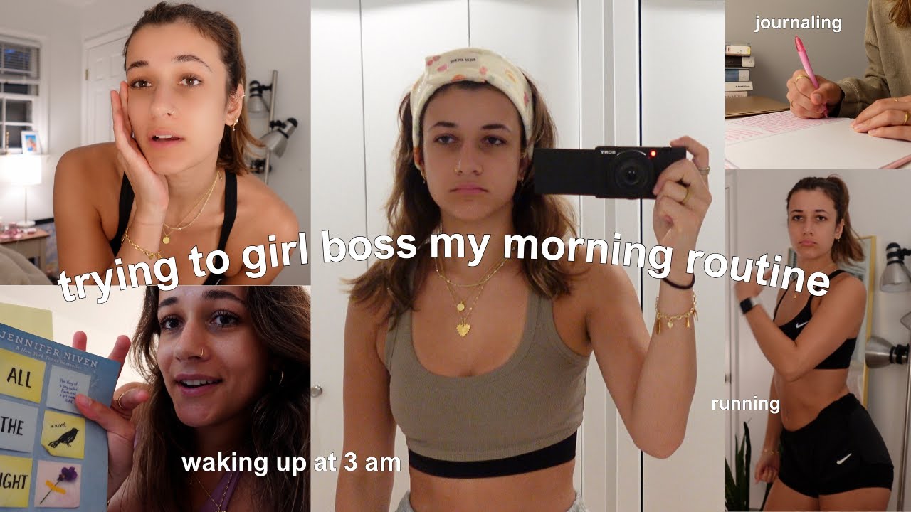 3am Morning Routine Trend making myself try the 3am wellness girl morning routine - YouTube