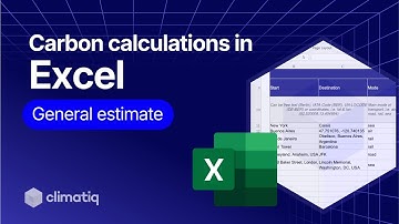 How to perform a carbon footprint calculation in Excel: Climatiq Excel add-in V2