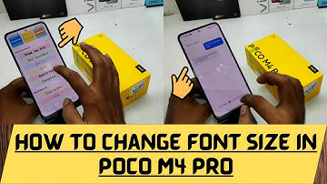 How to Change Font size and style in POCO M4 pro| How to Change Font Size on XIAOMI Poco M4 Pro