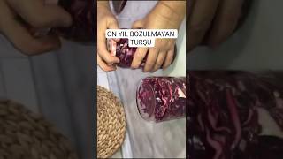 On yıl bozulmayan mor lahana turşusu #keşfet