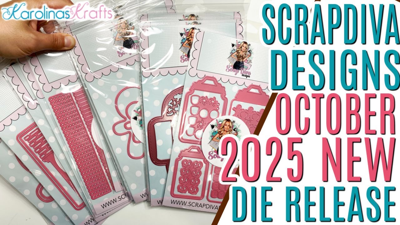 НОВЫЕ дизайны Scrap Diva, выпуск октября 2025 г., новые рождественские штампы для бумажных поделок