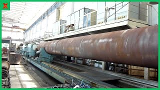 Amazing Giant Hydraulic Hammer Forging Machine &amp; Heavy Duty Lathe. Horizontal Multi-task CNC Machine