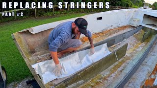 Mako Boats || 171cc Restoration Project || Replacing Stringers Part 2