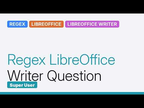 Find "\*" using regular expression in Libre Office